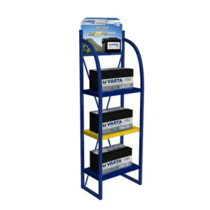 Custom Car Battery Display Rack Automotive Battery Display Rack