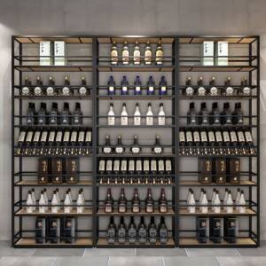 Custom Metal Liquor Bottle Display Rack