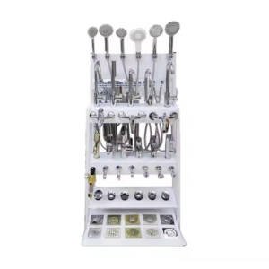 Custom Showroom Floor Standing Tap Stand Sanitary Basin Bathroom Ware Sink Display Stand Faucet Display Rack