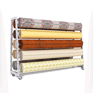 Custom Fabric Display Rack Flooring Fabric Roll Display Rack Fabric Sample Display Racks