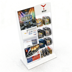 Enterprise Customization Heavy Duty Spare Parts Rack-Metal Storage Rack for Auto Parts/Oil Display , Customizable Design