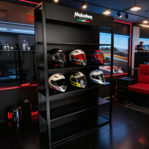 Enterprise Customization Multifunctional Helmet & Motor Oil Display Racks - Heavy Duty High Load Iron Shelves