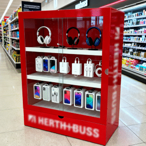 Customized Eco-Friendly for Metal Powder Coated Multifunctional Commercial Storage Cabinet for Office Supermarket Display Rack