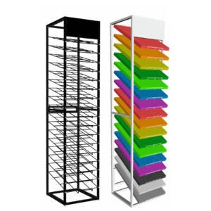 Custom Eco-Friendly Modern A4 Scrapbook Paper Display Rack Metal Paper Display Stand